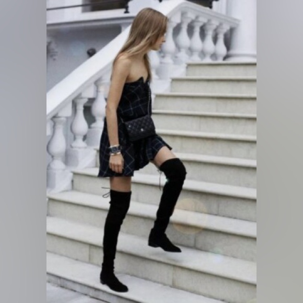Stuart Weitzman Lowland Black Over the Knee Boots